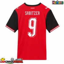 Camisa de Futebol Áustria Marcel Sabitzer #9 Equipamento Principal Mundo 2026 Manga Curta